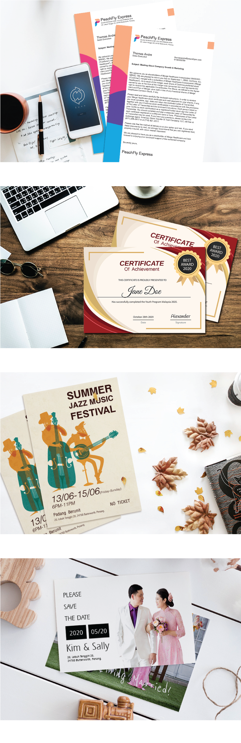 jentayu design letterhead certificate sijil