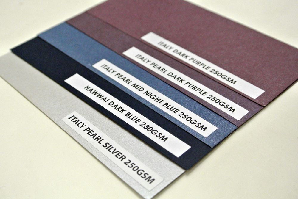 Metallic Card Colours